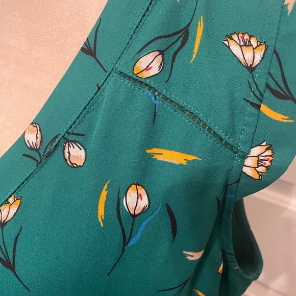 41 Hawthorn Green Floral Mini Dress XLP 41 Hawthorn Green Floral Mini Dress XLP